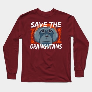 Save the Orangutans - Orangutan Conservation Long Sleeve T-Shirt